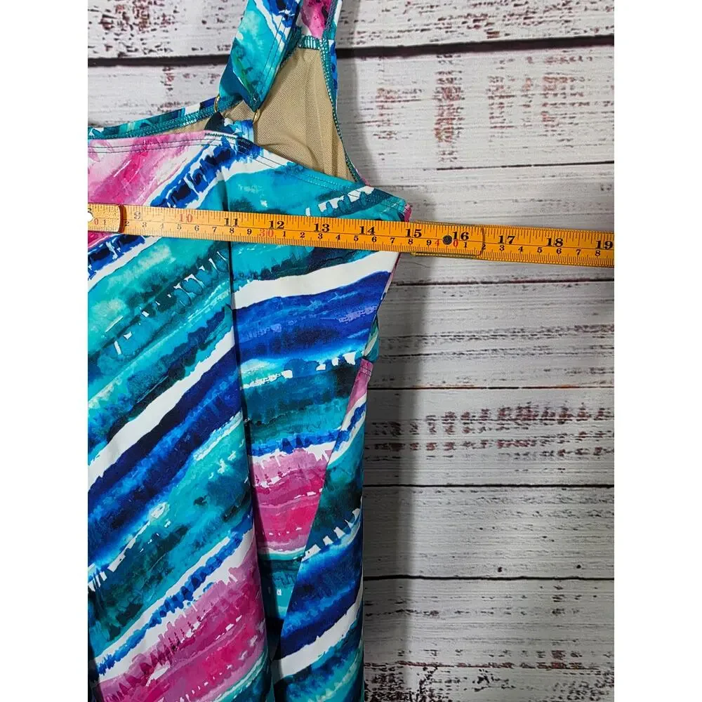Kim Gravel X Swimsuit tankini w swim shorts womens size 14 NEW